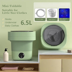 Mini Foldable Washing Machine Portable Mini Socks Underwear Panties Washing Machine Big Capacity 3 Models With Spinning Dry Gadgets